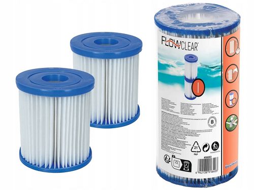 Filtr do pompy basenowej zapas do filtracji Typ I 2 sztuki Bestway 58093 na Arena.pl