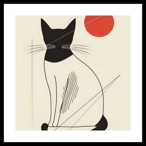 Plakat 30x30cm Czerwony Krąg na Arena.pl