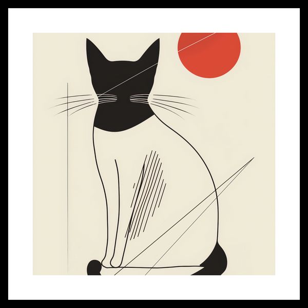 Plakat 30x30cm Czerwony Krąg zdjęcie 3