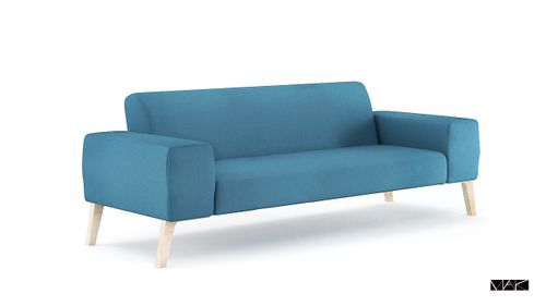 Sofa Shee 170 cm turkusowa D2 na Arena.pl