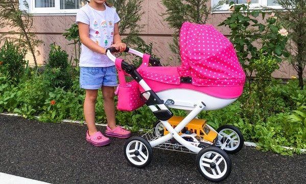 WÓZEK DLA LALEK LOLA K08 + TOREBKA DeLuXe zdjęcie 3