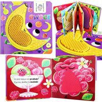 KSIĄŻECZKA KSIĄŻKA DOTYKOWA SENSORYCZNA OWOCE