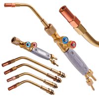 palnik zw-06 propan/tlen do lutowania twardego, 4 wymienne nasadki