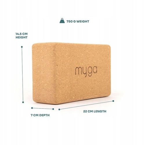 Korkowy klocek do jogi myga Cork Block na Arena.pl