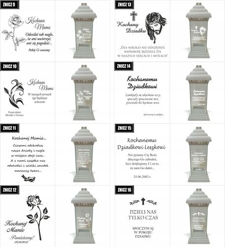 ZNICZ z grawerem dla Mamy Wszystkich Świętych na Arena.pl