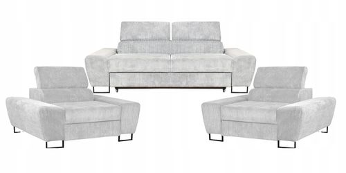 Zestaw mebli wypoczynkowych salonu Savio Sofa 2os fotele beż Family Meble na Arena.pl