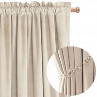 ZASŁONA WELUROWA NA TAŚMIE 140X270 VELVET GRUBA ZACIEMNIAJĄCA WELUR PREMIUM