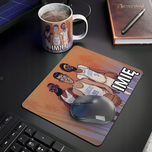 ZESTAW KUBEK + PODKŁADKA - LAKERS KOSZYKÓWKA - PREZENT WIELE WZORÓW + IMIĘ na Arena.pl