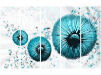 70CM 150CM OBRAZ 5 ELEM TURKUSOWE DMUCHAWCE ŚCIENNY