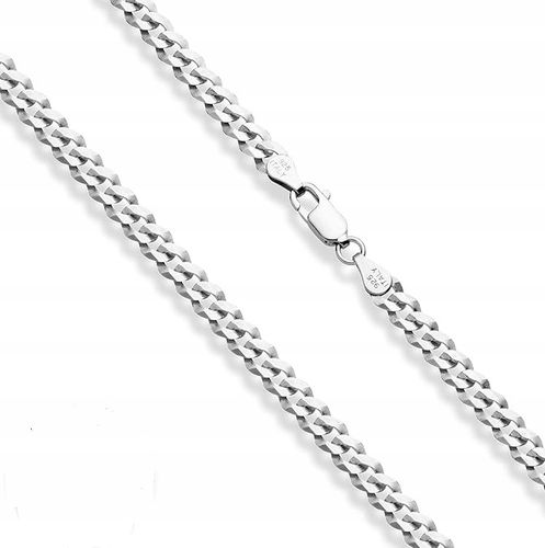 ŁAŃCUSZEK SREBRNY MĘSKI DIAMENTOWANY NASZYJNIK SREBRO PRÓBA 925 ORYGINALNY na Arena.pl