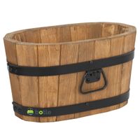 Drewniana donica kwietnik 40x22x21 cm Dąb