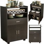 WÓZEK KUCHENNY SZAFKA REGAŁ MOBILNY NOWOCZESNY NA KÓŁKACH PÓŁKA