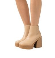 Damskie MTNG brązowe botki platforma na zamek rozmiar 39