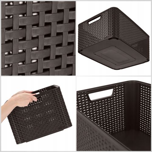 Curver Koszyk Pojemnik Do Przechowywania Brąz 30L na Arena.pl