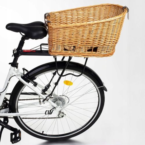 KOSZ ROWEROWY WIKLINOWY NA BAGAŻNIK TRANSPORTER TYLNY KOSZYK DLA PODUSZKA na Arena.pl