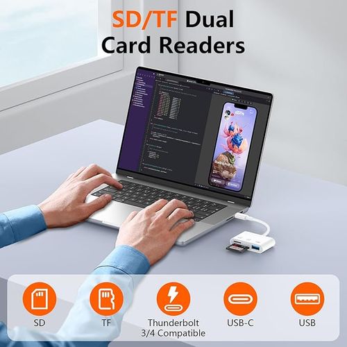 Stacja dokująca adapter 3 w 1 Czytnik kart SD TF Czarny na Arena.pl