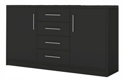 Komoda GENEWA 140 (2) 2D4SZ grafit na Arena.pl