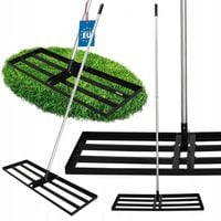 NIWELATOR ręczny STALOWY do TERENU TRAWNIKA kretowisk 90x30 RÓWNIARKA TRZON