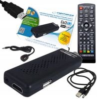 DEKODER TUNER TV HD DVB-T2 HEVC H.265 MINI STICK PILOT TELEWIZJA NAZIEMNA
