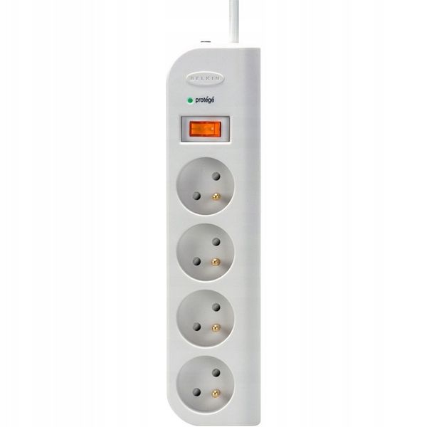Belkin - Listwa antyprzepięciowa 238J, 4x AC EU z kablem 1 m, do 238 dżuli zdjęcie 4