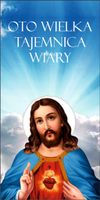 Baner religijny 200x100 cm Dekoracja boże ciało wielka tajemnica wiary