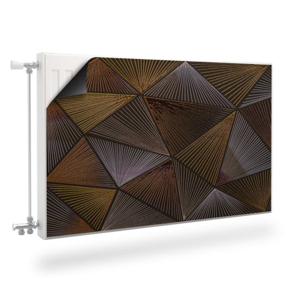 Osłona MAGNETYCZNA Grzejnika Abstrakcja Trójkąty Dekoracja 110cm x 60cm zdjęcie 1