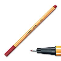 CIENKOPIS POINT 88 FINE 0,4MM STABILO 88/50 CIEMNO CZERWONY