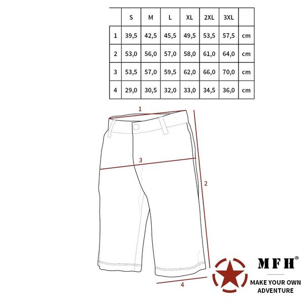 Spodnie US Bermuda BDU czarne 3XL zdjęcie 4