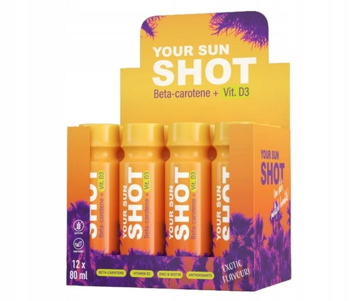 Your Sun Shot Vit. D3 12x80ml solarium do opalania zdjęcie 5