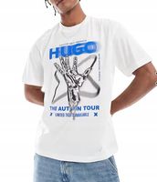 HUGO T-shirt z grafiką R.M