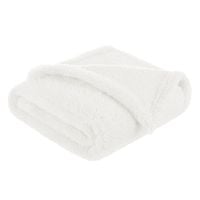 BOCIOLAND Kocyk polarowy 80x100cm ECRU