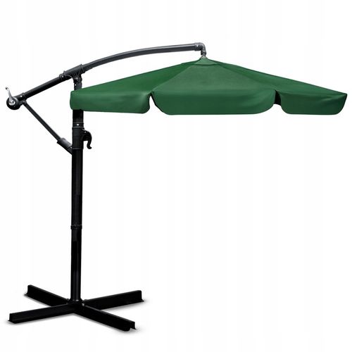 Parasol ogrodowy duży składany z wysięgnikiem pokrowiec 6 segmentów Ø 350cm na Arena.pl