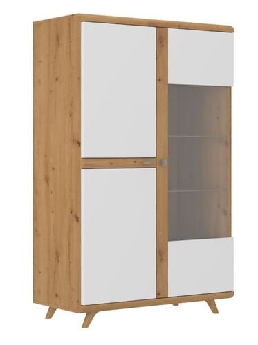 Meblościanka zestaw mebli do salonu biały połysk meble do salonu na Arena.pl