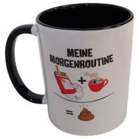 Śmieszny kubek 320 ml biało czarny