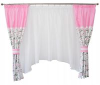 Komplet zasłon firana dla dziewczynki IN GARDEN