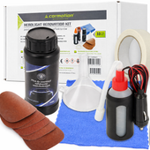 ZESTAW DO RENOWACJI REGENERACJI LAMP REFLEKTORÓW SAMOCHODOWYCH PŁYN PAPIER