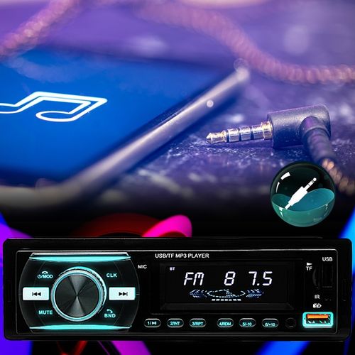 RADIO SAMOCHODOWE BLUETOOTH 1-DIN 2X USB AUX MP3 CZYTNIK KART SD LCD na Arena.pl