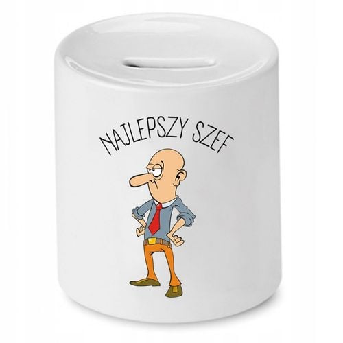 Skarbonka Dla Szefa Najlepszy Szef Prezent Z Nadrukiem Ze Zdjęciem na Arena.pl