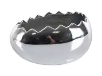 Osłonka jajo wielkanocne doniczka skorupka srebrna