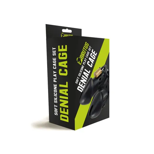 zestaw pasów cnoty denial silicone chastity cage set black brutus na Arena.pl