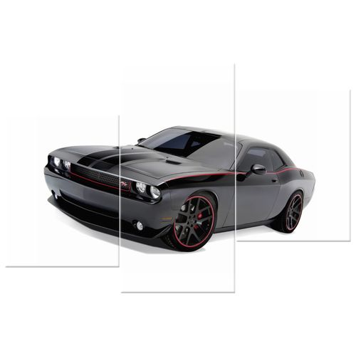 Obraz Tryptyk 90X60 Rt Dodge Challenger Blacktop na Arena.pl