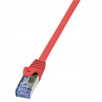 Patchcord LogiLink CQ3084S Cat.6A S/FTP 7,5m czerwony