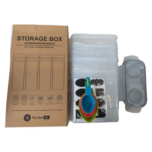 Zestaw 4 Pojemników Hermetyczne Zamykanych Na Żywn na Arena.pl