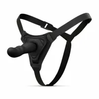 easytoys zestaw pasow z modelem anatomicznym silikonowym 110 cm czarny