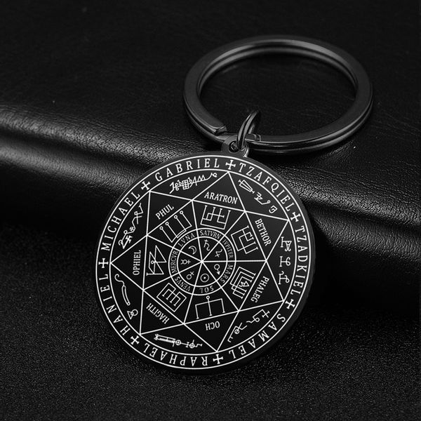 BRELOK 7 ARCHANIOŁÓW ANIOŁ GABRIEL MICHAŁ PIECZĘĆ SALOMONA AMULET SZCZĘŚCIA zdjęcie 3
