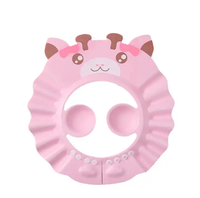 Daszek / Rondo Kąpielowe do Mycia Głowy Dzieci - Różowa Żyrafa