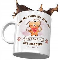 Kubek Z Tygryskiem Tygrysem Słodki Na Prezent Z Nadrukiem Ze Zdjęciem