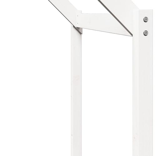 Daszek do łóżka dziecięcego, biały, 213x85,5x144,5 cm, sosnowy na Arena.pl