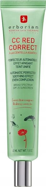 ERBORIAN CC RED CORRECT - KREM CC PRZECIW ZACZERWIENIENIOM 45 ML SPF25 zdjęcie 1