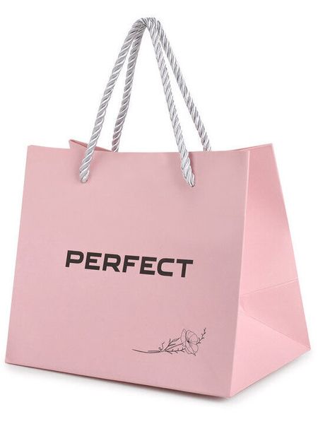 Torebka prezentowa - PERFECT - różowa zdjęcie 1